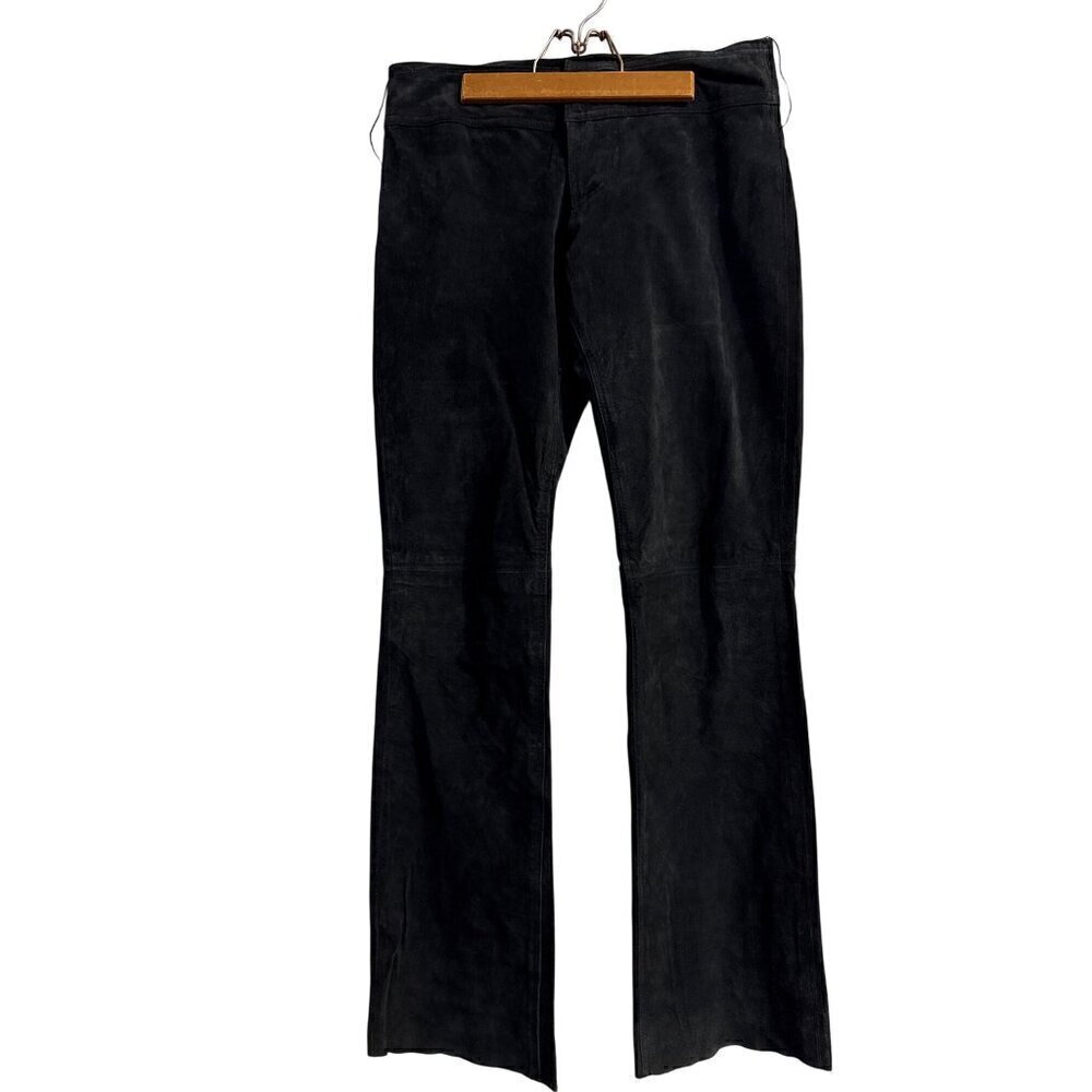 Deadstock Dollhouse Genuine Leather Bootcut Jeans Black Academia Size Medium